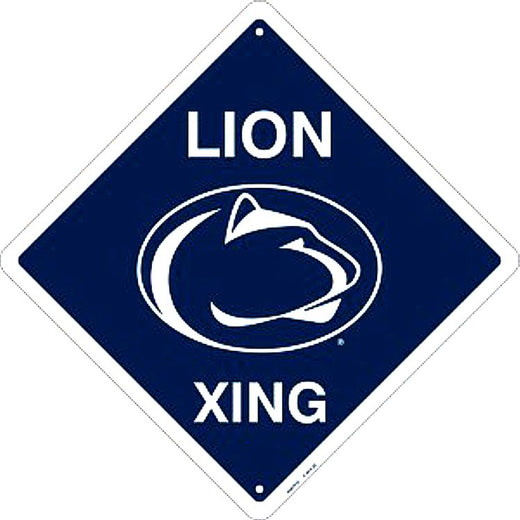 Signs 4 Fun Decorative Crossing Sign | Penn State Lion | 12” x 12” | Embossed Aluminum Sign | Made in the USA | SDXPS
