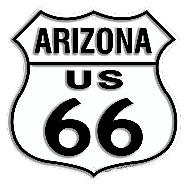 Signs 4 Fun SH66A 66 AZ Shield Sign