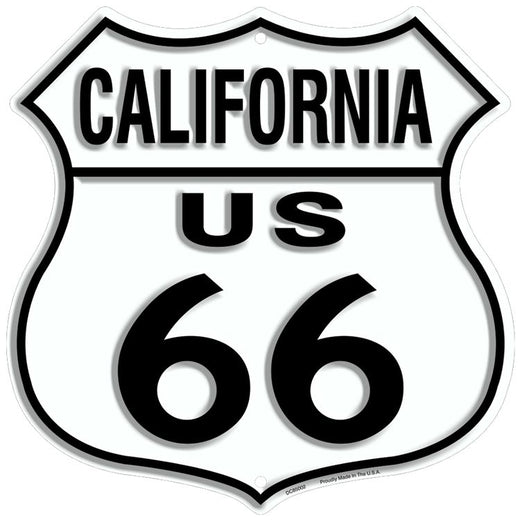 Signs 4 Fun SH66C Route 66 CA Shield Sign