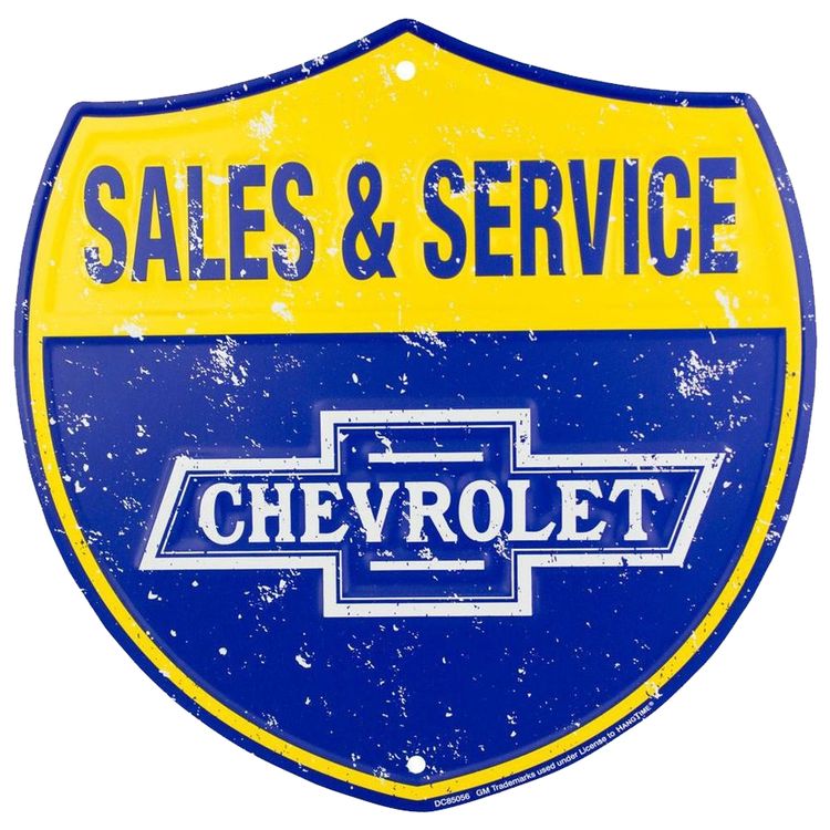 Signs 4 Fun SHACS Chevy Service, Shield Sign
