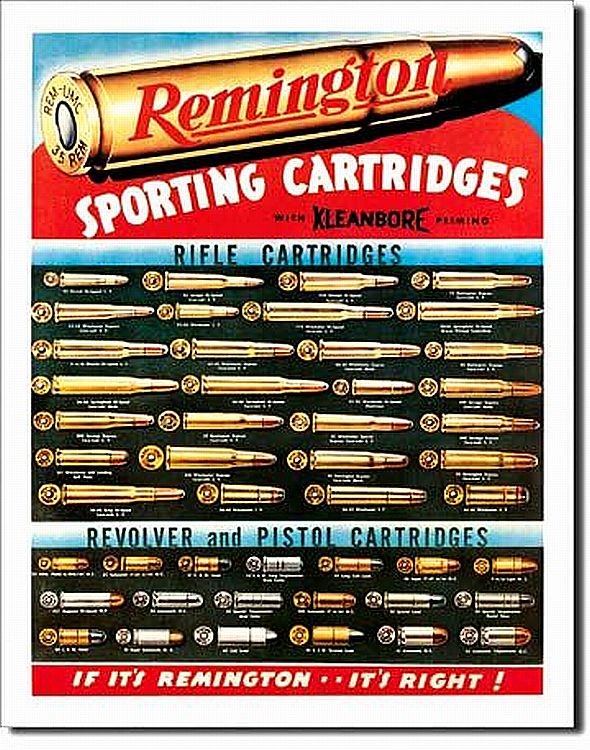 Tin Signs Remington Sign, Sporting Cartridges TSN1001