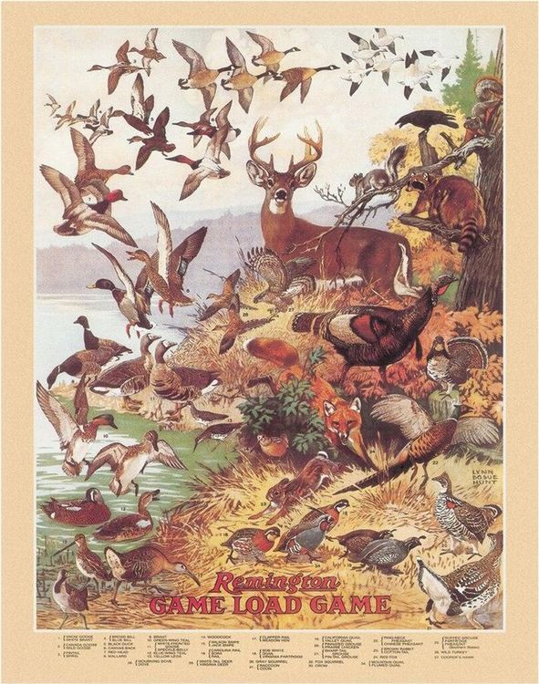 Tin Signs Remington Sign, Game Load Game 1139