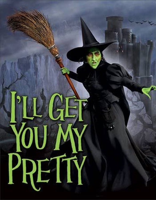 The Wizard of Oz - I'll Get You My Pretty Tin Sign, 16" W x 12.5" H