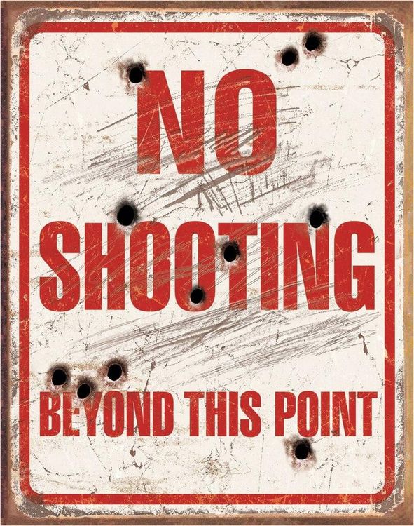 Desperate Enterprises 4SGM TSN1939 No Shooting Beyond This Pt