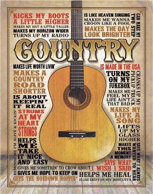 Country Is Made in the USA Steel Sign (de 4030)