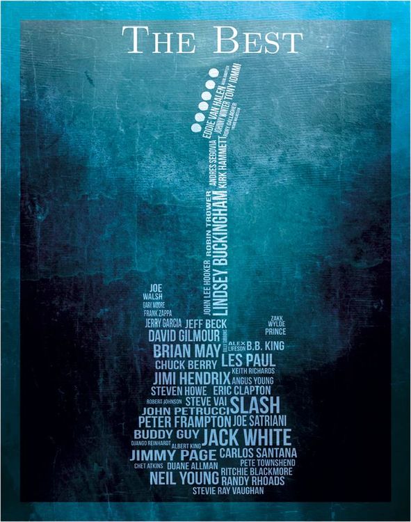 Desperate Enterprises The Best Guitarists Tin Sign - Nostalgic Vintage Metal Wall D cor - Made in USA