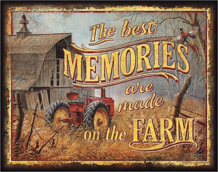Signs 4 Fun Best Memories Made on Farm 16x12.5