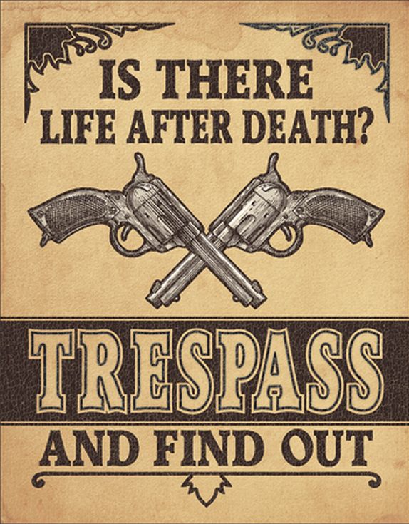 Desperate Enterprises Life After Death? Tin Sign - Nostalgic Vintage Metal Wall Decor - Made in USA