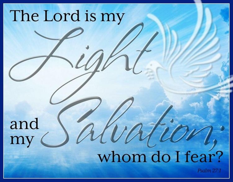 Desperate Enterprises The Lord Is My Light And My Salvation Psalm 27:1 Tin Sign - Nostalgic Vintage Wall Décor - Made in USA