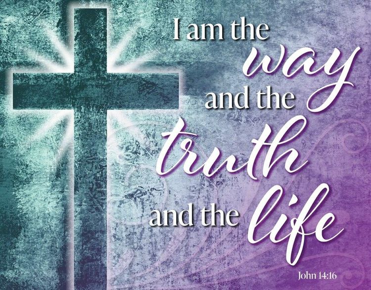 Desperate Enterprises I Am The Way And The Truth And The Life John 14:16 Tin Sign - Nostalgic Vintage Metal Wall D cor - Made in USA