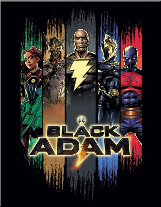 Desperate Enterprises DC Black Adam Color Tin Sign - Nostalgic Vintage Metal Wall Decor - Made in USA
