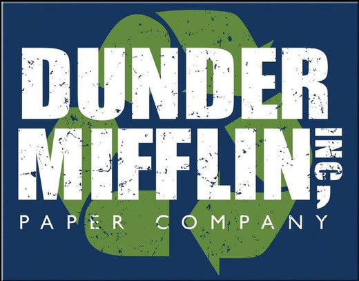 Desperate Enterprises Dunder Mifflin Tin Sign - Nostalgic Vintage Metal Wall Decor - Made in USA