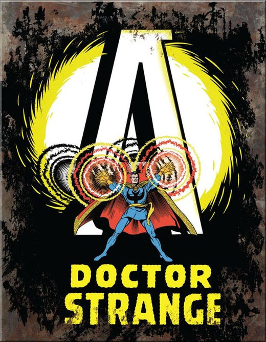 Desperate Enterprises Doctor Strange A Tin Sign - Nostalgic Vintage Metal Wall Decor - Made in USA
