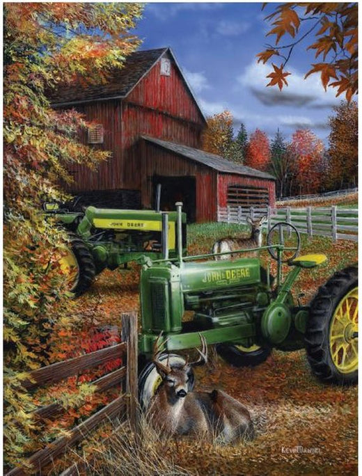 Signs 4 Fun SIG476 John Deere Barn Metal Sign, Red