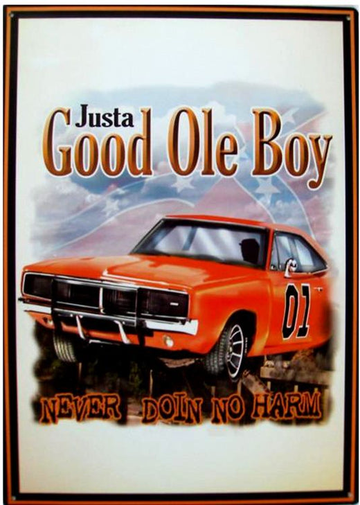 Signs 4 Fun SIGDO42 Good Ole Boy Metal Sign, Orange