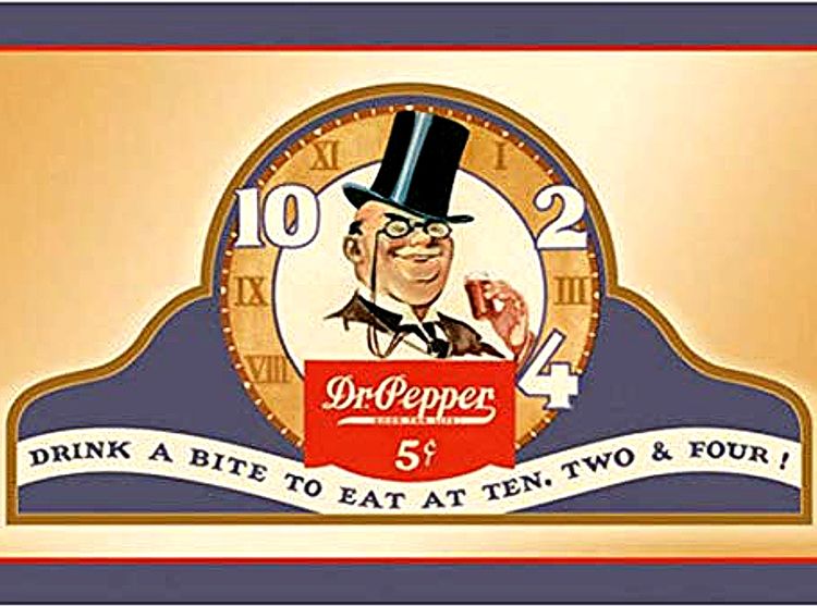 Signs 4 Fun SIGDP02 Dr Pepper Drink a Bite Metal Sign, Blue