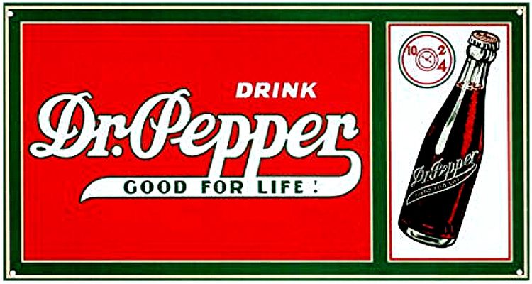 Signs 4 Fun SIGDP03 Dr Pepper Good for Life Metal Sign, Red