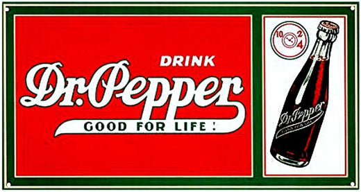 Signs 4 Fun SIGDP03 Dr Pepper Good for Life Metal Sign, Red