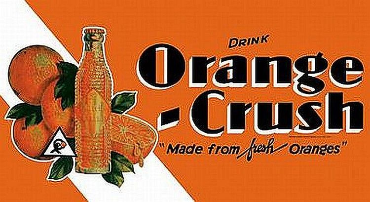 Signs 4 Fun SIGKC1 Orange Crush Drink Metal Sign