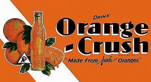 Signs 4 Fun SIGKC1 Orange Crush Drink Metal Sign