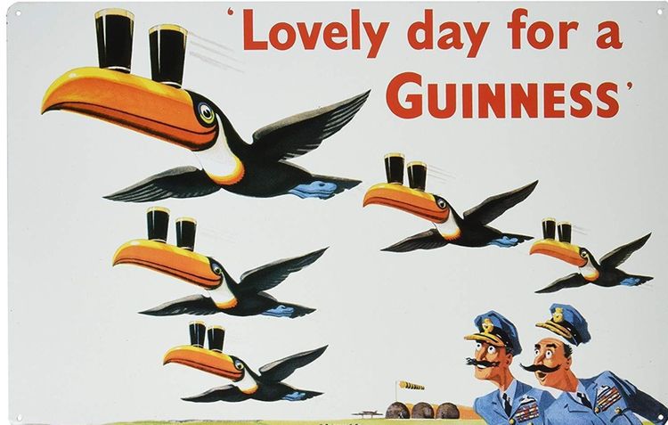 Signs 4 Fun SIGM684 Guinness - Lovely Day Metal Sign