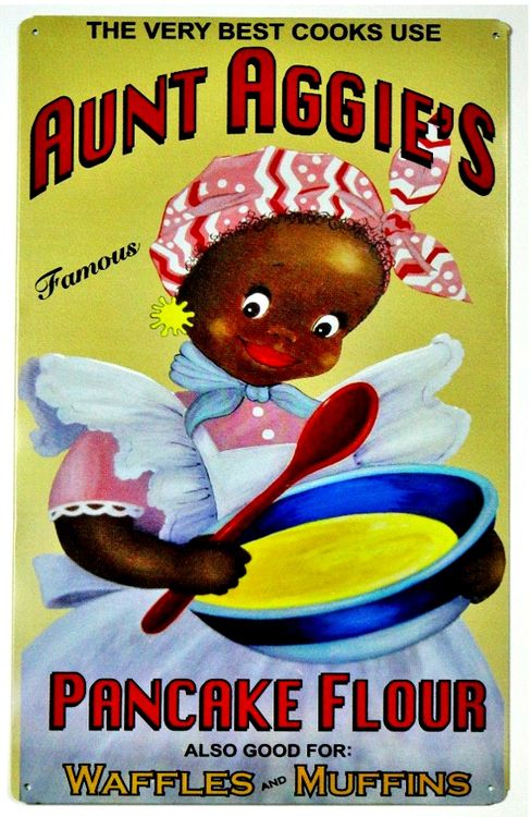 Signs 4 Fun SIGM770 Aunt Aggie's Metal Sign, Yellow