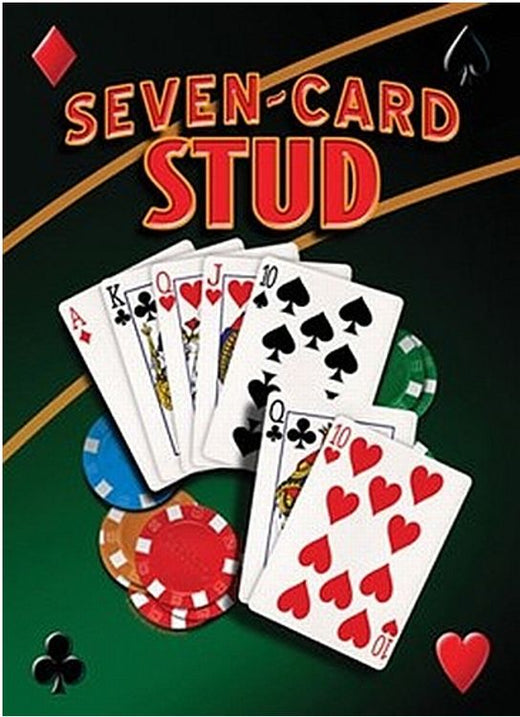 Signs 4 Fun SIGMP11 Seven Card Draw Metal Sign, Green