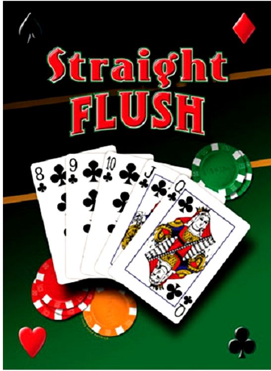 Signs 4 Fun SIGMP14 Straight Flush Metal Sign, Green