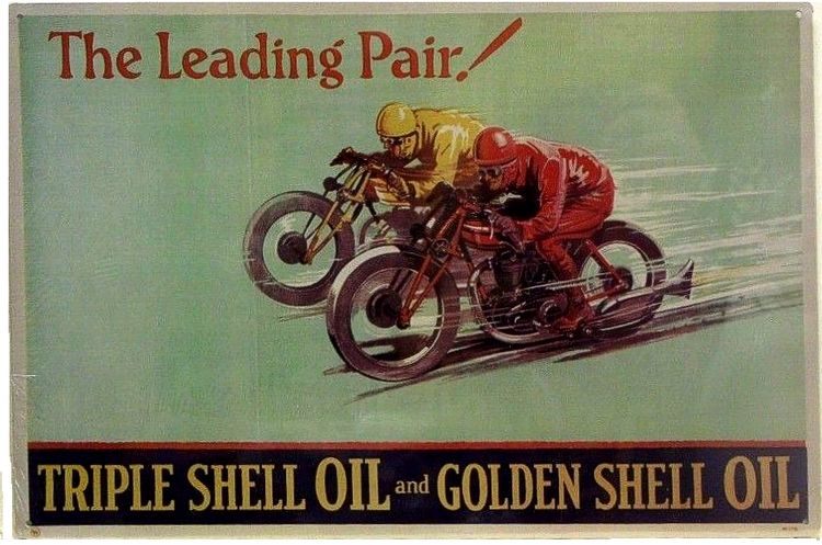 Signs 4 Fun SIGMSM Shell Motorcycle Metal Sign, Green