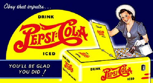 Signs 4 Fun SIGP34 Pepsi Impulse Cooler Metal Sign, Yellow
