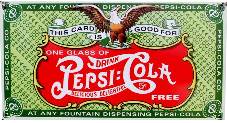 Signs 4 Fun SIGP38 Pepsi Coupon Metal Sign, Green