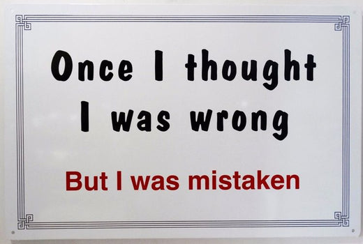 Signs 4 Fun SIGW5 Mistaken Metal Sign, Grey