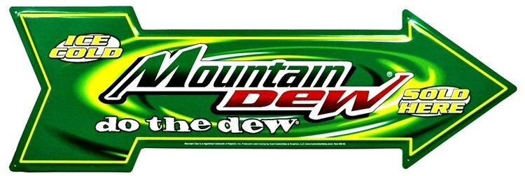 Signs 4 Fun SJMD2 Mountain Dew Arrow Sign