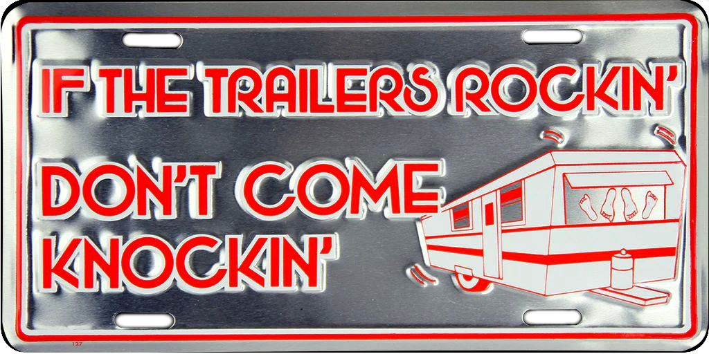 Signs 4 Fun Parody License Plate | Don t Knock | 12 x 6 Decorative License Plate | Decoration Plate for Vehicle/Wall | Man Cave Decorations | Made in The USA