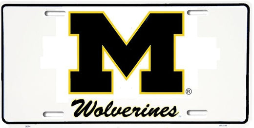 Signs 4 Fun Parody License Plate | Michigan Wolverines | 12 x 6 Decorative License Plate | Decoration Plate for Vehicle/Wall | Man Cave Decorations | Made in The USA