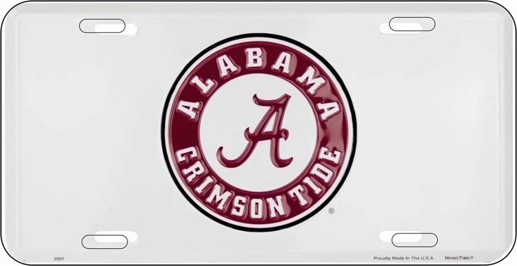 Signs 4 Fun Parody License Plate | Univ. of Alabama Crimson Tide | 12 x 6 Decorative License
