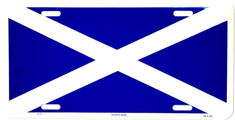 Signs 4 Fun Parody License Plate | Scotland Flag | 12” x 6” Decorative License Plate | Decoration Plate for Vehicle/Wall | Man Cave Decorations | Made in The USA