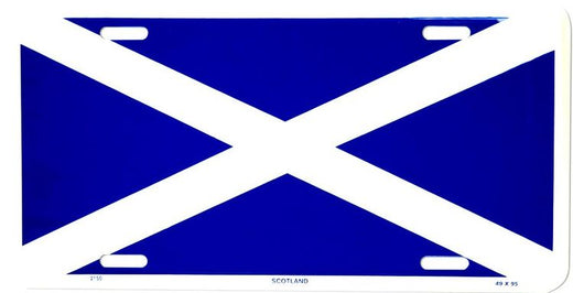 Signs 4 Fun Parody License Plate | Scotland Flag | 12” x 6” Decorative License Plate | Decoration Plate for Vehicle/Wall | Man Cave Decorations | Made in The USA