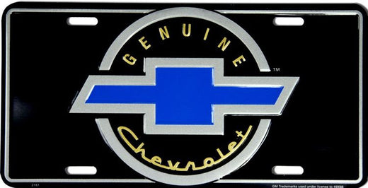 Signs 4 Fun Parody License Plate | Chevy Black | 12” x 6” Decorative License Plate | Decoration Plate for Vehicle/Wall | Man Cave Decorations | Made in The USA