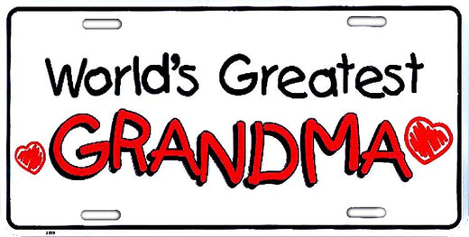 Signs 4 Fun Parody License Plate - Grandma - 12 x 6 Decorative License Plate Wall Decor - Decoration Plate Man Cave + Garage - Made in The USA