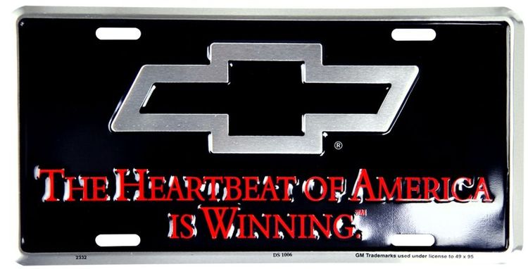 Signs 4 Fun Parody License Plate | Chevy Heartland | 12 x 6 Decorative License Plate | Decoration Plate for Vehicle/Wall | Man Cave Decorations | Made in The USA
