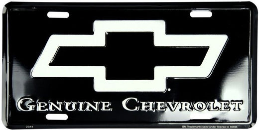 Signs 4 Fun Parody License Plate - Chevy Black - 12” x 6” Decorative License Plate Wall Decor - Decoration Plate Man Cave + Garage - Made in The USA