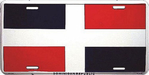 Signs 4 Fun Parody License Plate | Dominican Republic Flag | 12 x 6 Decorative License Plate | Decoration Plate for Vehicle/Wall | Man Cave Decorations | Made in The USA
