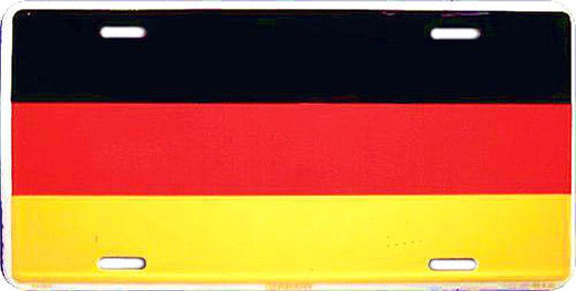 Signs 4 Fun Parody License Plate | Germany Flag | 12 x 6 Decorative License Plate | Decoration Plate for Vehicle/Wall | Man Cave Decorations | Made in The USA