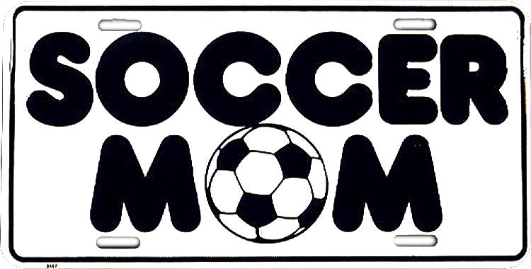 Signs 4 Fun Parody License Plate | Soccer Mom | 12” x 6” Decorative License Plate | Decoration Plate for Vehicle/Wall | Man Cave Decorations | Made in The USA