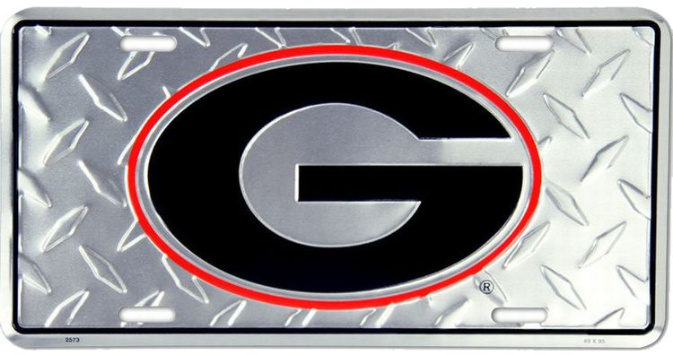 Signs 4 Fun Parody License Plate | Georgia Bulldogs Diamond | 12 x 6 Decorative License Plate | Decoration Plate for Vehicle/Wall | Man Cave Decorations | Made in The USA