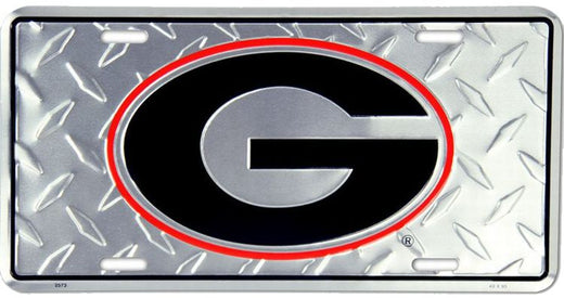 Signs 4 Fun Parody License Plate | Georgia Bulldogs Diamond | 12 x 6 Decorative License Plate | Decoration Plate for Vehicle/Wall | Man Cave Decorations | Made in The USA