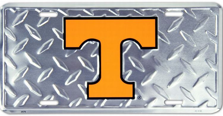 Signs 4 Fun Parody License Plate | TN Univ. Volunteers Diamond | 12 x 6 Decorative License Plate | Decoration Plate for Vehicle/Wall | Man Cave Decorations | Made in The USA