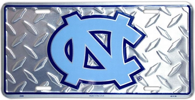 Signs 4 Fun Parody License Plate | NC Tar Heels Diamond | 12 x 6 Decorative License Plate | Decoration Plate for Vehicle/Wall | Man Cave Decorations | Made in The USA