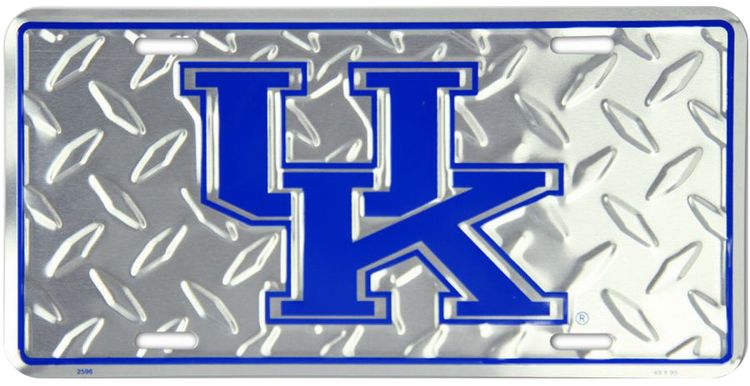 Signs 4 Fun Parody License Plate | KY Univ. Diamond | 12 x 6 Decorative License Plate | Decoration Plate for Vehicle/Wall | Man Cave Decorations | Made in The USA